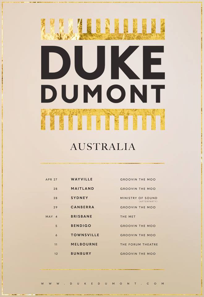 Duke Dumont (Inhale Tour / Image)